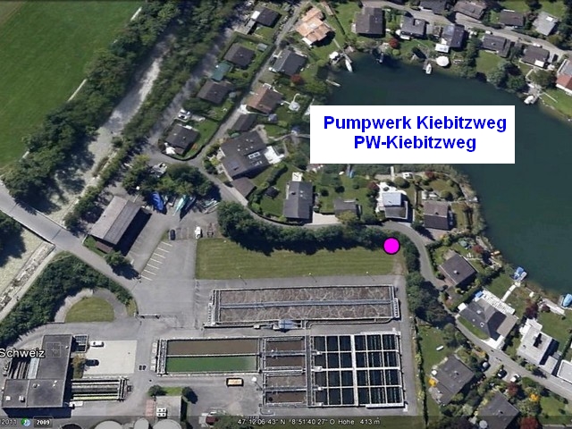 Standort Pumpstation Kiebitzweg Lachen