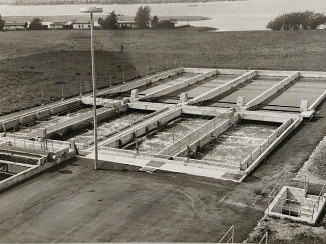 ARA Untermarch Biologieblock nach der Eröffnung 1973